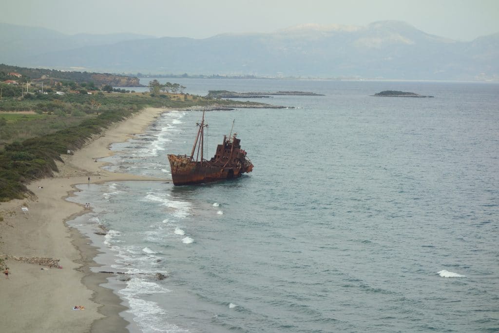 l'épave de gythio