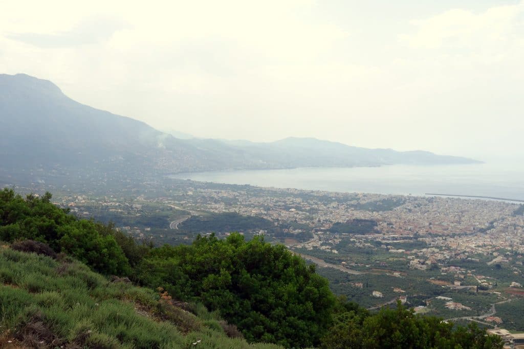 vue sur kalamata