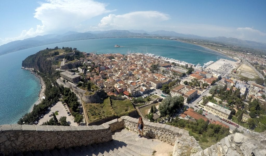 Vue sur Nafplio du fort