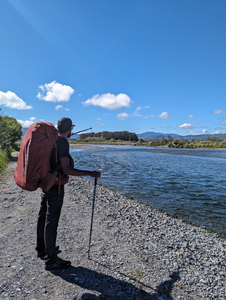 Vue sur les tararura, dernière section du Te araroa sur l'île nord 