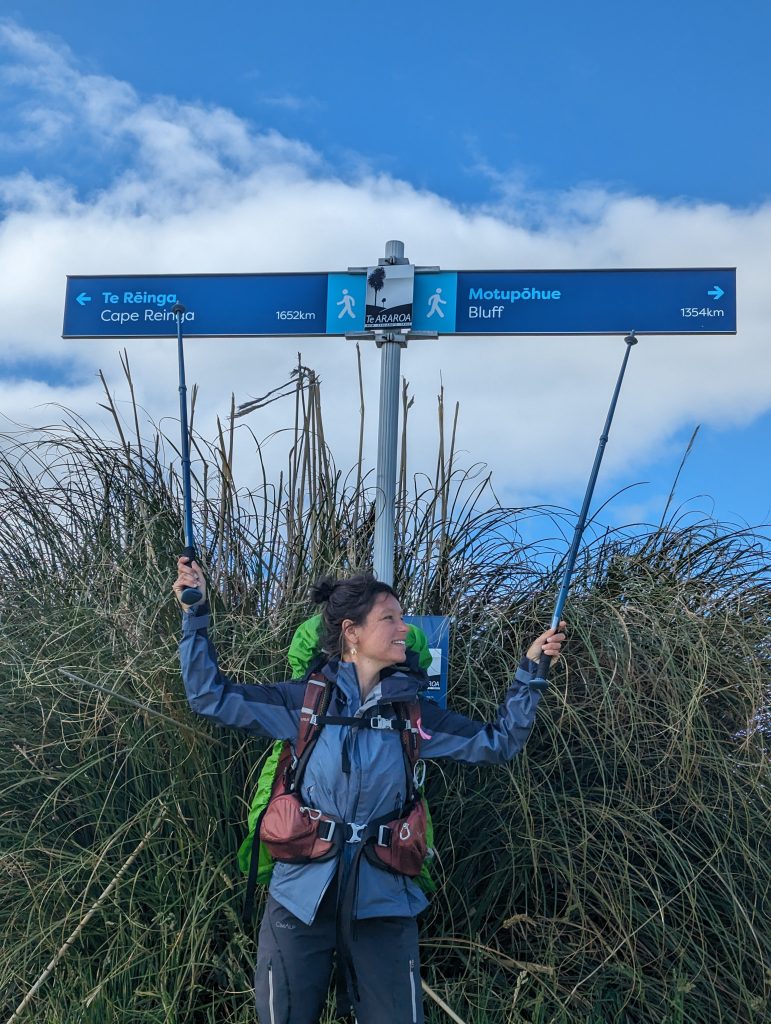 dernière section du Te araroa sur l'île nord 