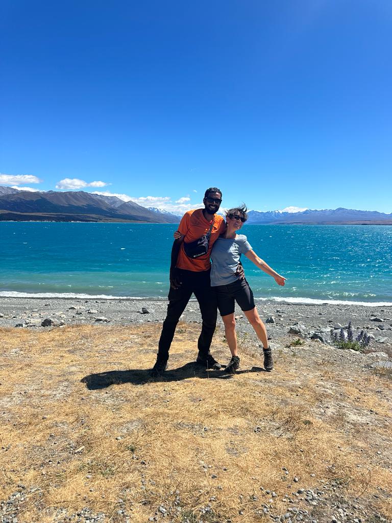 pukaki lake, te araroa , nouvelle zélande 
