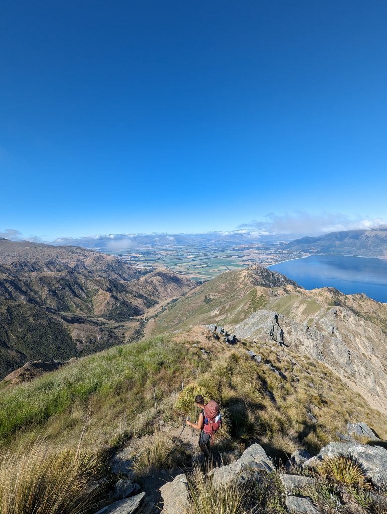 breast hill track pour rejoindre hawea lake 
